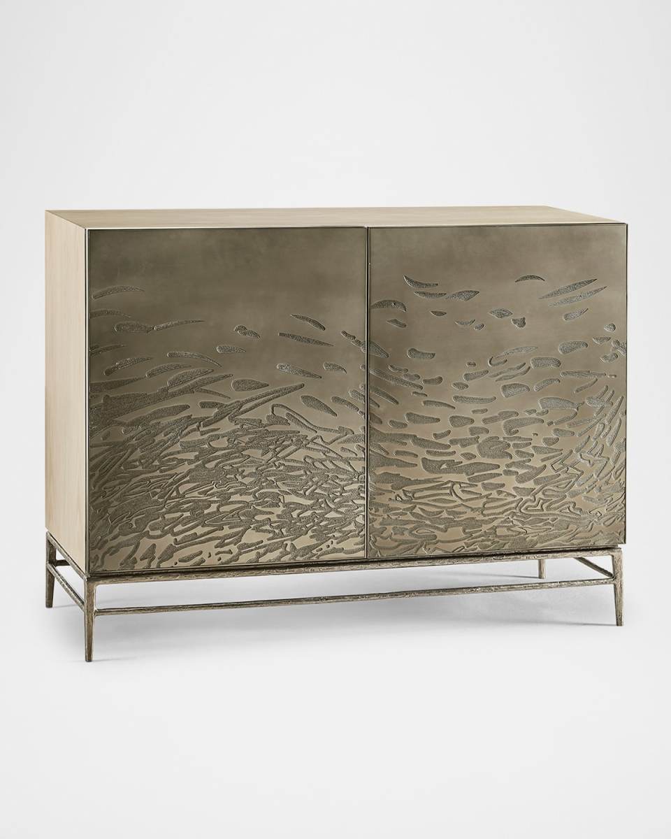 Water Diel Acid-Etched 2-Door Chest